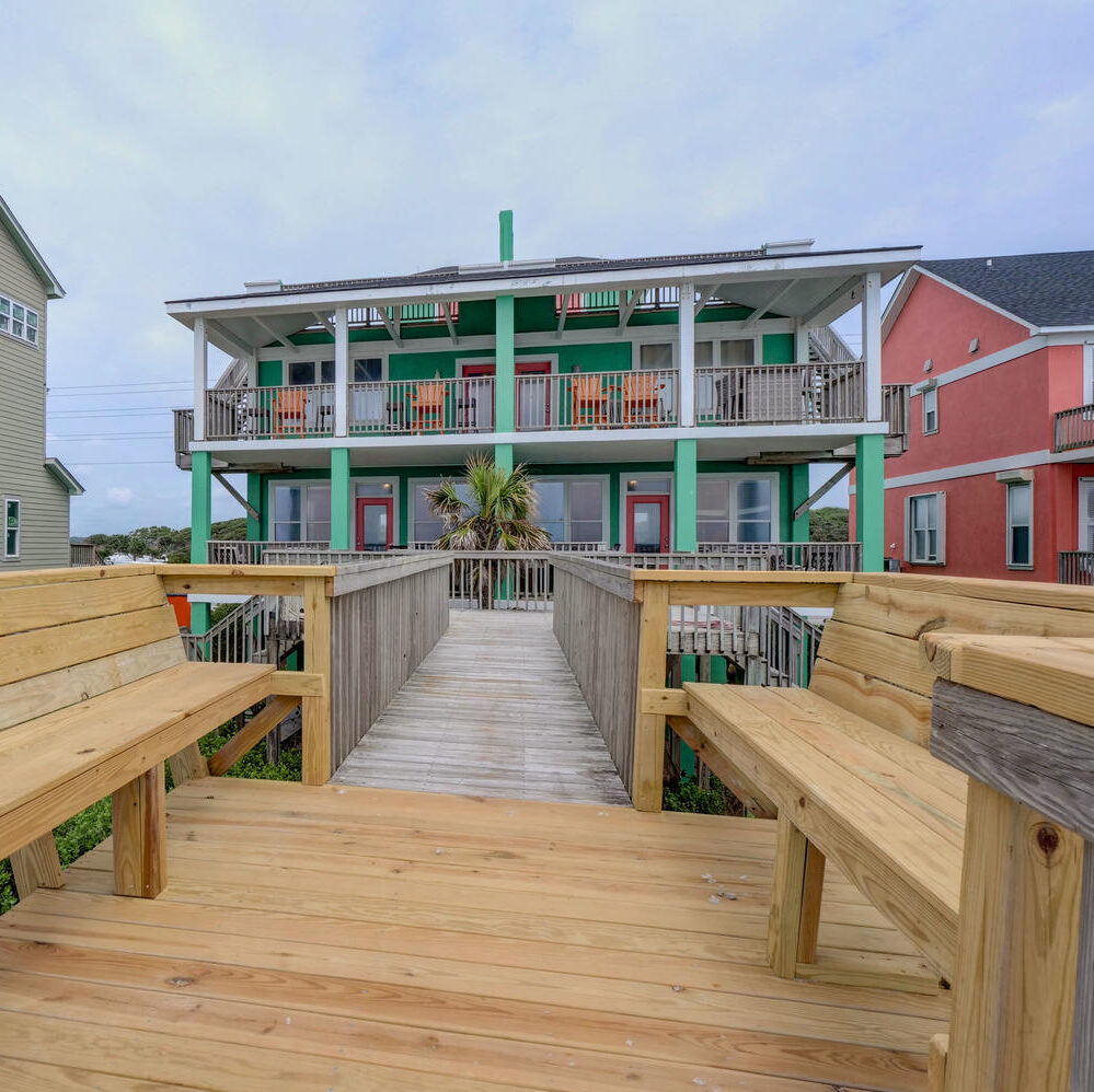 North Topsail Beach oceanfront townhomes - Up on the Roof